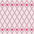 Style Seamless Pink Brown White Color Knitted Pattern