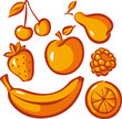 Vector: set of fruit set of fruit