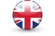 Round icon with national flag of the UK