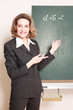Mathematik Lehrerin an der Tafel