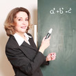 Mathematik Lehrerin an der Tafel