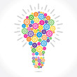 Vector: colorful gear bulb colorful gear bulb