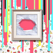 Modern frame on beautiful background. design. 
