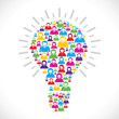 colorful people bulb