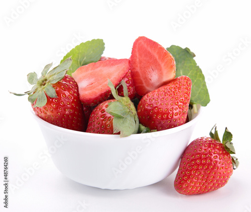 Photo: bowl of strawberry bowl of strawberry