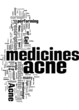 Acne Medicine Concept
