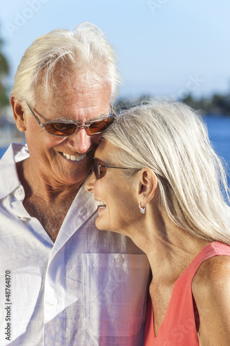 Photo: Happy Romantic Senior Man Woman Couple Laughing Happy Romantic Senior Man Woman Couple Laughing
