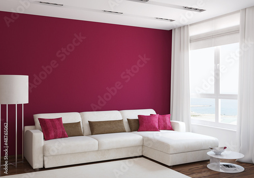 Illustration: Modern living-room Modern living-room