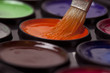 colored paints. Watercolors