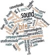 Word cloud for Sound bite