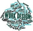 Word cloud for Work design