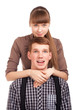 Photo: Fun portrait of man a couple Fun portrait of man a couple