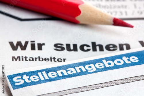 Photo: Zeitungsinserat - Stellenangebote Zeitungsinserat - Stellenangebote