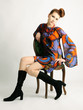 retro revival fashion portrait
