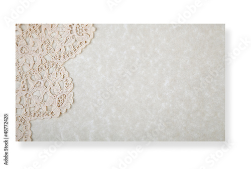 Photo: Paper with lacy border Paper with lacy border