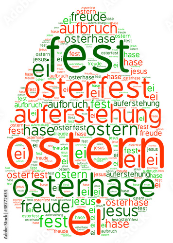 Illustration: tag cloud ostern tag cloud ostern