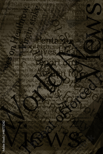 Photo: Grunge newspaper background Grunge newspaper background