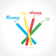 rentrée des classes-crayons