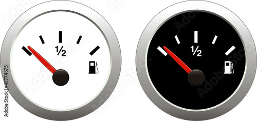 Vector: Fuel indicator Illustration on white background Fuel indicator Illustration on white background