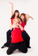 Photo: Three pretty girls dancing Three pretty girls dancing