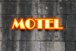 Motel neon light Sign