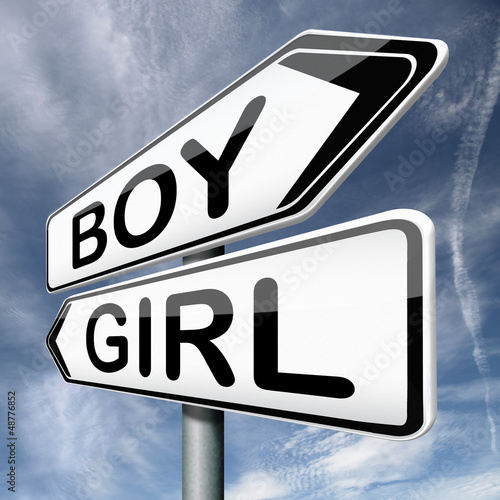 Illustration: boy or girl boy or girl
