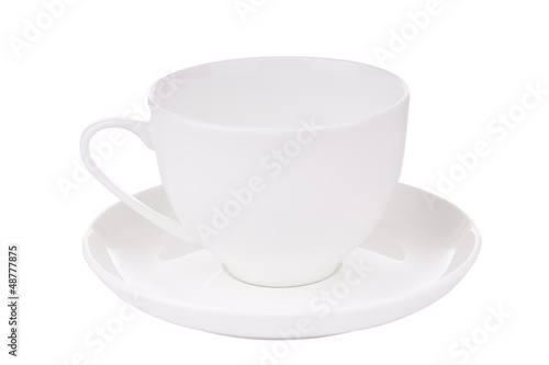 Photo: White Teacup with Clipping Path White Teacup with Clipping Path