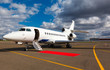 private jet and ladder