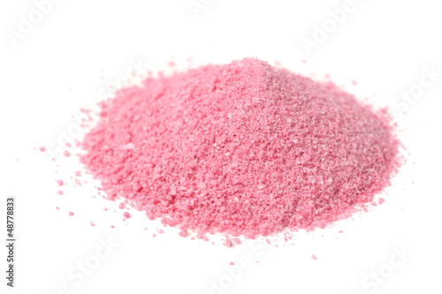 Photo: Raspberry Juice Powder Concentrate Isolated on White Background Raspberry Juice Powder Concentrate Isolated on White Background