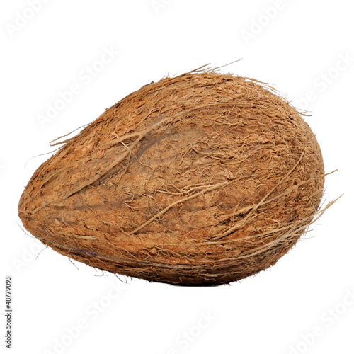 Photo: Coconut Isolated on White Background Coconut Isolated on White Background