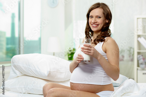 Photo: Drinking milk Drinking milk