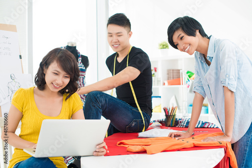 Photo: Three young designers Three young designers