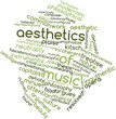Word cloud for Aesthetics of music