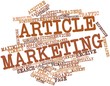Word cloud for Article marketing
