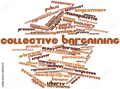 Illustration: Word cloud for Collective bargaining Word cloud for Collective bargaining