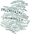 Word cloud for Engineering technologist