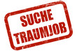 Grunge Stempel rot SUCHE TRAUMJOB