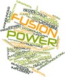 Word cloud for Fusion power