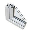 Photo: UPVC Double glazing cross section UPVC Double glazing cross section