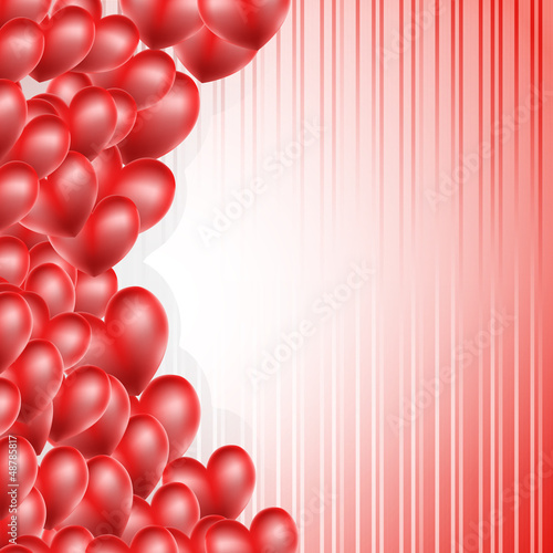 Vector: romantic background with multiple hearts romantic background with multiple hearts