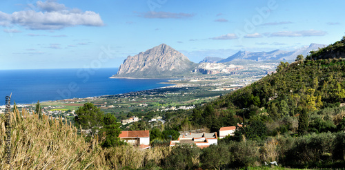 Photo: panoramica di San Vito Lo Capo visto a Erice a Trapani panoramica di San Vito Lo Capo visto a Erice a Trapani