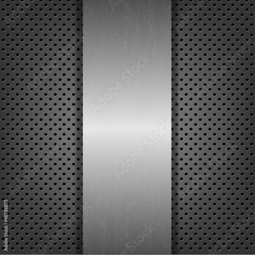 Vector: Abstract Metal Background With Metal Plate Abstract Metal Background With Metal Plate