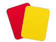 Soccer - yellow card and red card overlapping