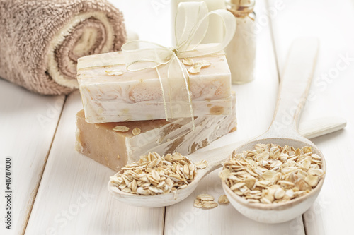 Photo: Oatmeal soap Oatmeal soap