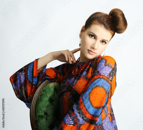 Photo: retro revival fashion portrait retro revival fashion portrait