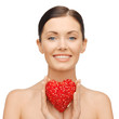 woman with heart