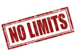 Vector: No limits stamp No limits stamp