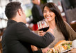 Couple in a romantic dinner