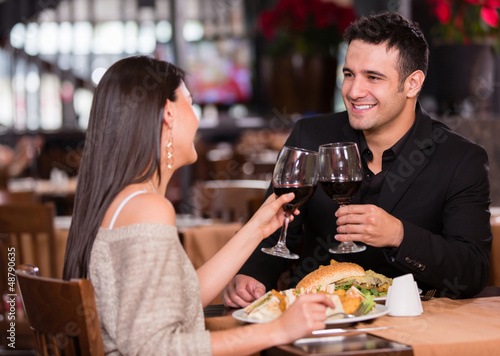 Photo: Couple having dinner Couple having dinner