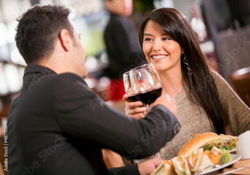 Photo: Couple in a romantic dinner Couple in a romantic dinner